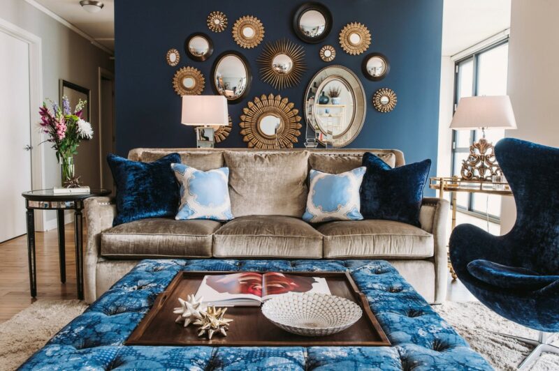 Add Mirrors to The Living Room Interiors