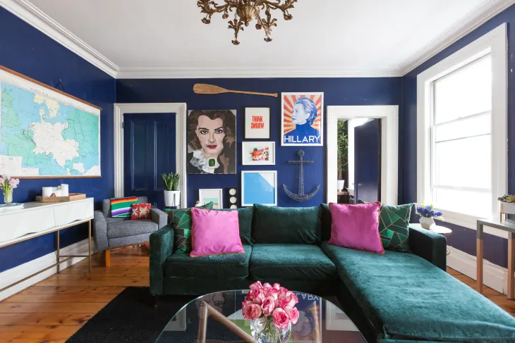 Analogous Colors for Blue Walls