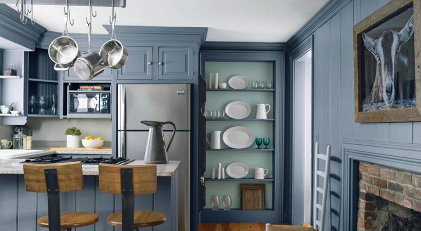 Blue Kitchen Walls