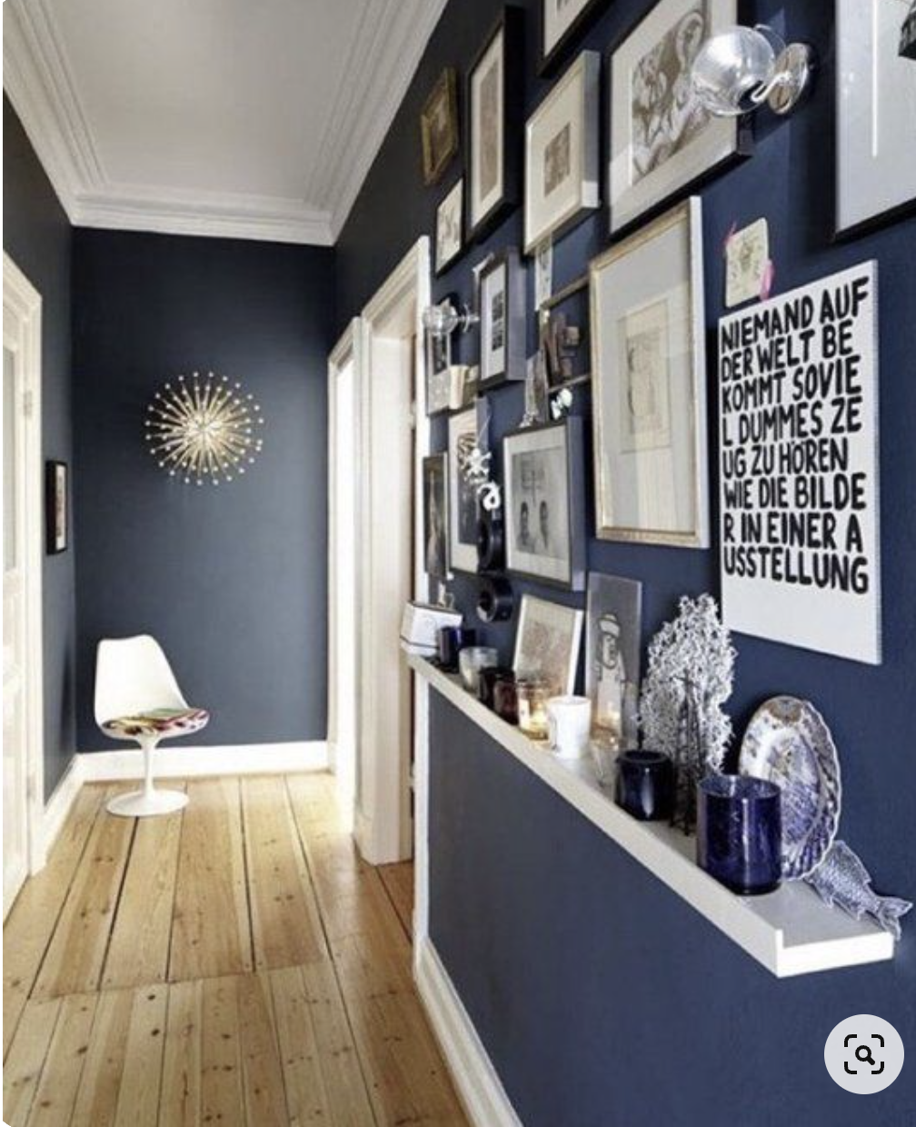 Blue Walls for The Hallway