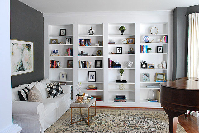 Built-In Bookshelves from IKEA