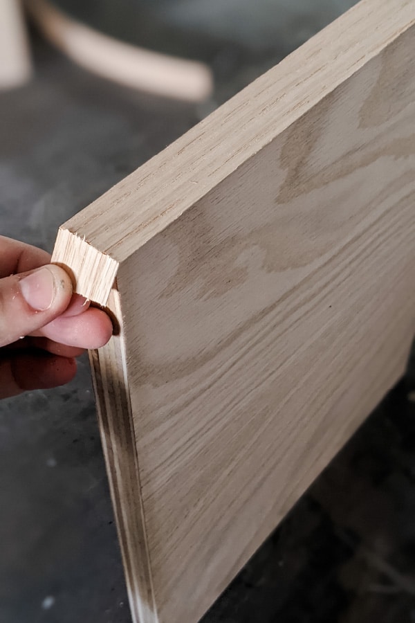 Cut Ends of Wood Slats