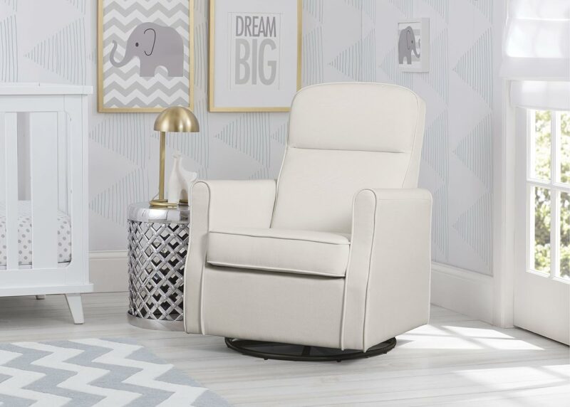 Delta Children Blair Slim Nursery Glider Swivel Rocker Chair