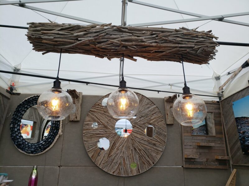 Driftwood Bubble Chandelier