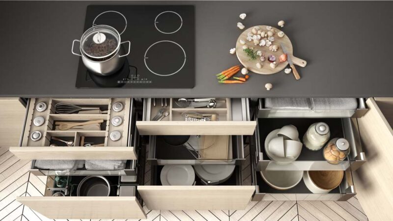  Enclose More Drawers in Your Kitchen