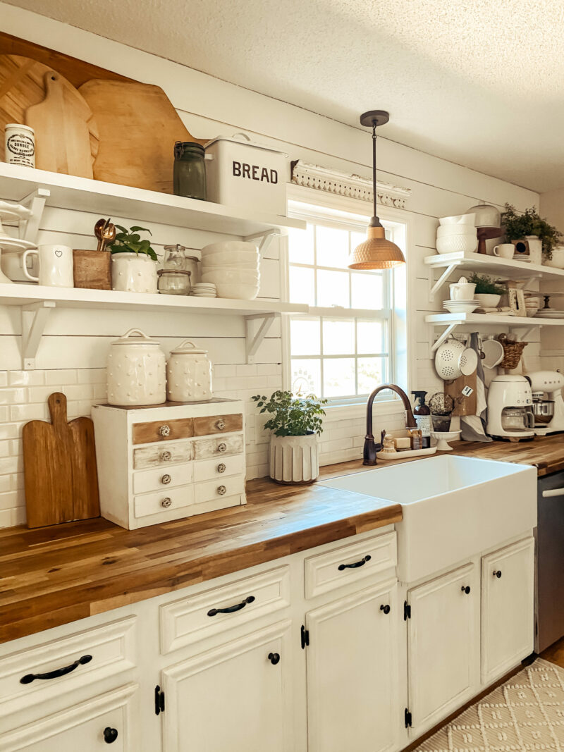 Farmhouse-Style Shelves