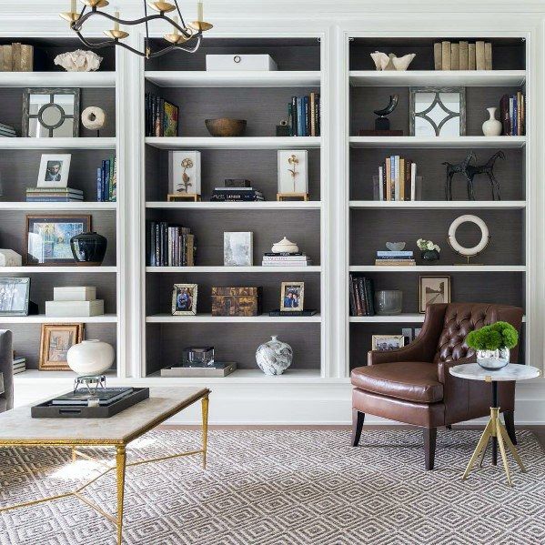 Full Wall Bookcase Designs