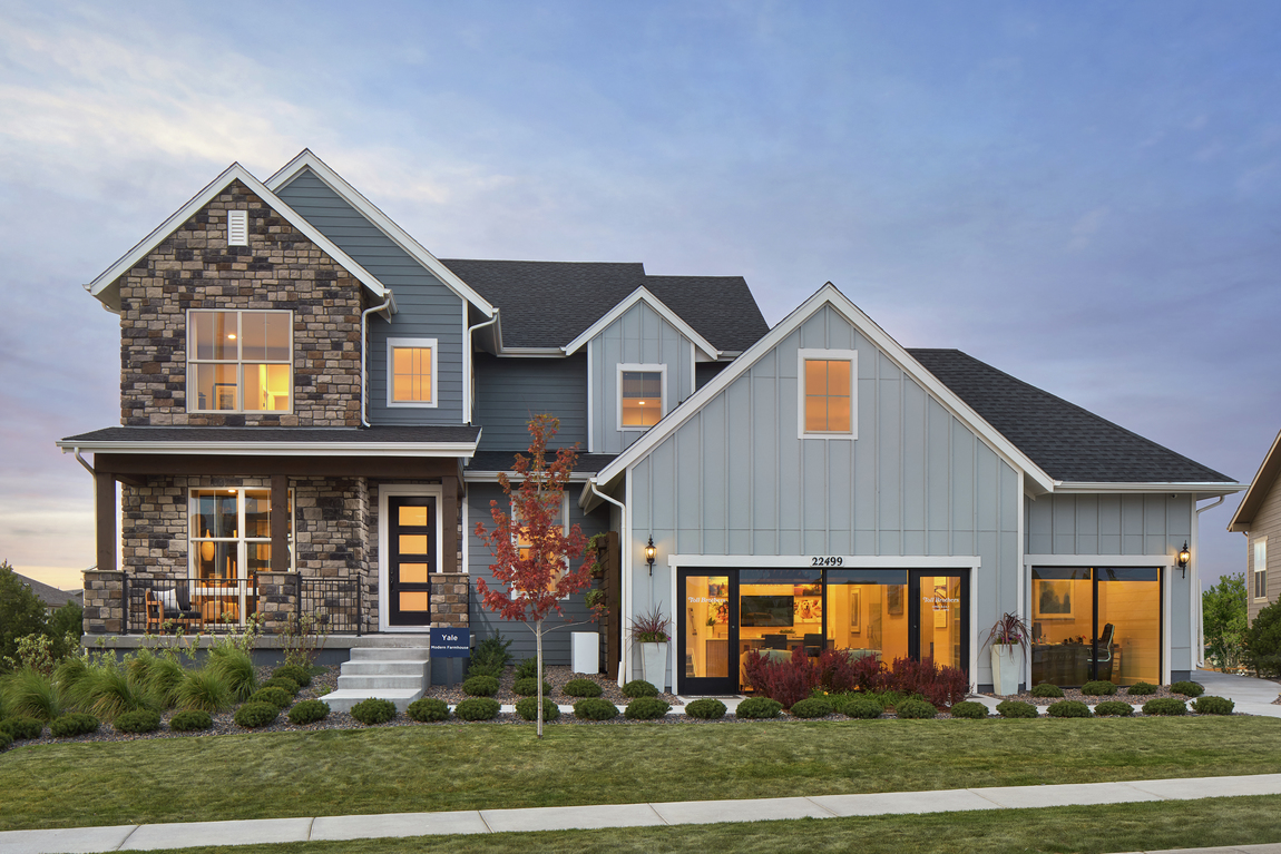 Gray and Blue Farmhouse