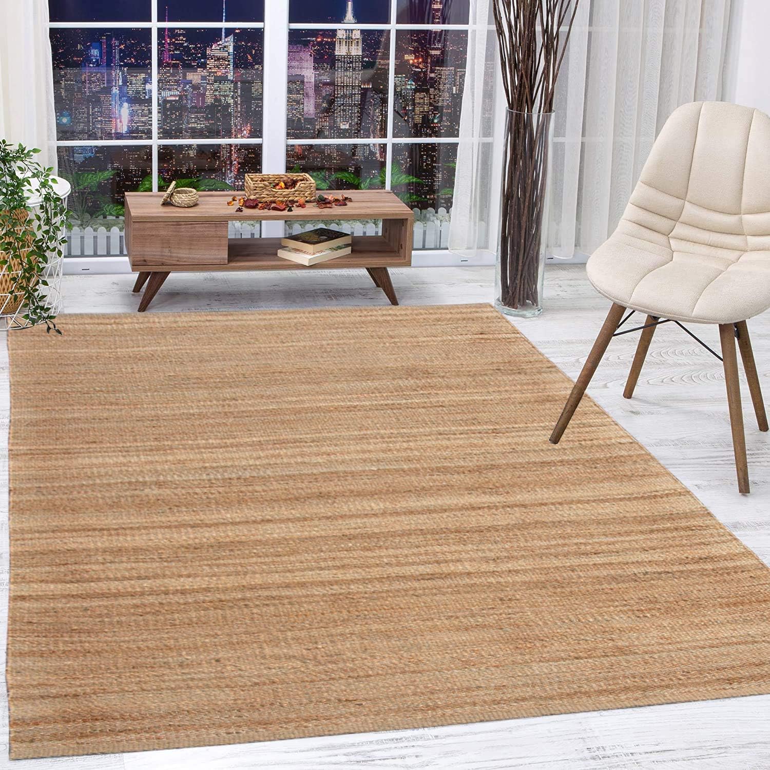 Hand-Woven Jute Entryway Rug