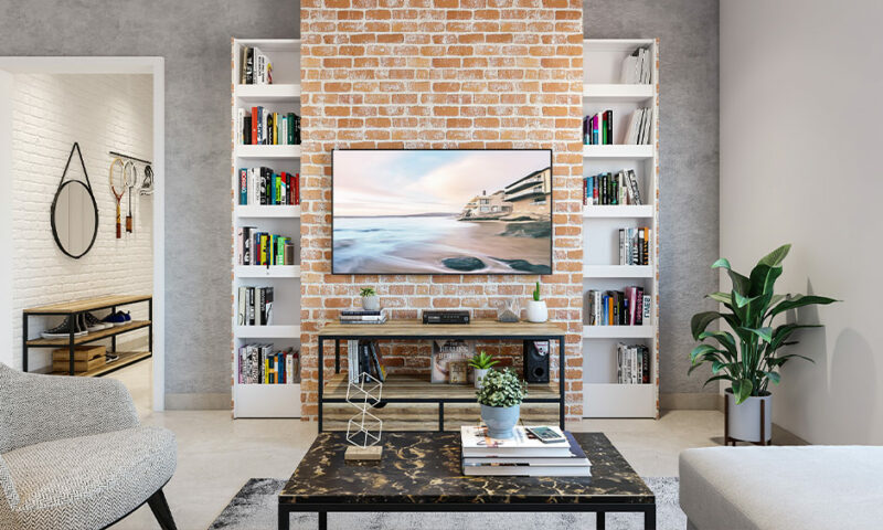 Library in The Living Room
