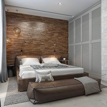 Natural Vibes in Your Bedroom with 3D Real Wood Wall Panel