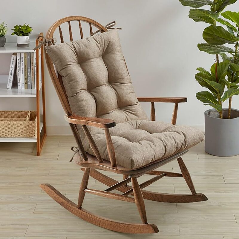 Pairing Cushions with Wooden Rocker