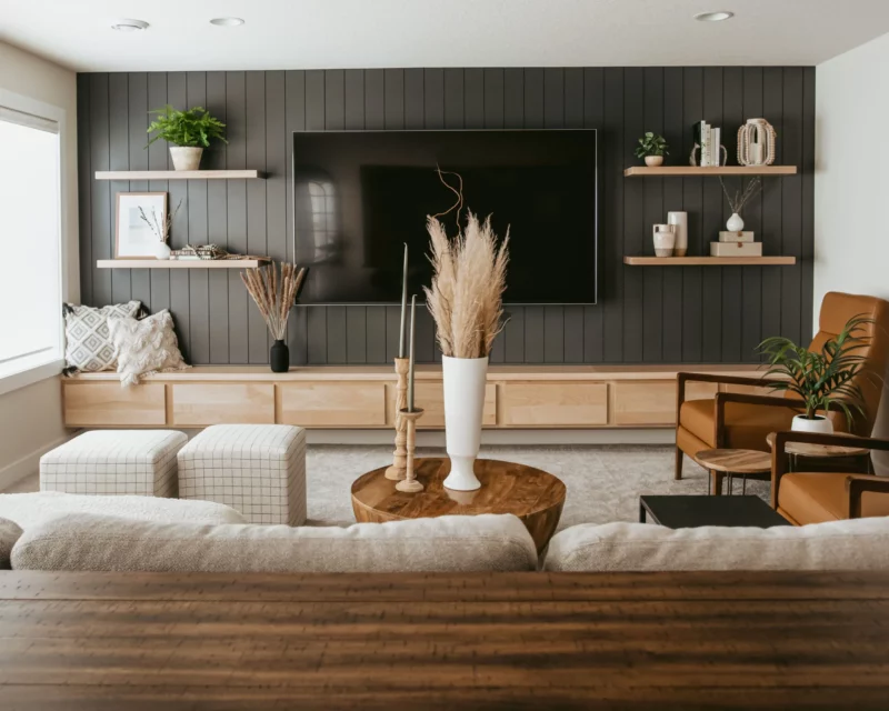 Shelves Behind the Couch on An Accent Wall .jpg