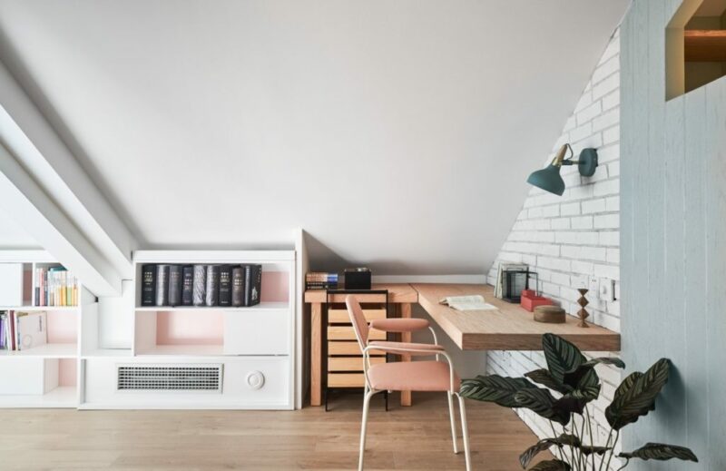 Slant Wall Home Office