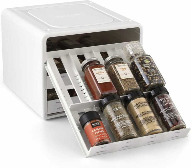 The Flip-Down Spice Rack Idea