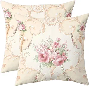 Vintage Floral Throw Pillow Cover Set .jpg