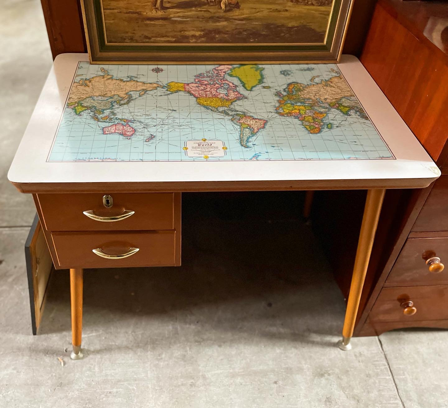 World Map Desk