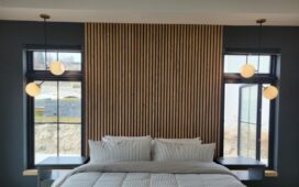 How to Create a Black Wood Slat Accent Wall