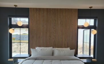 How to Create a Black Wood Slat Accent Wall