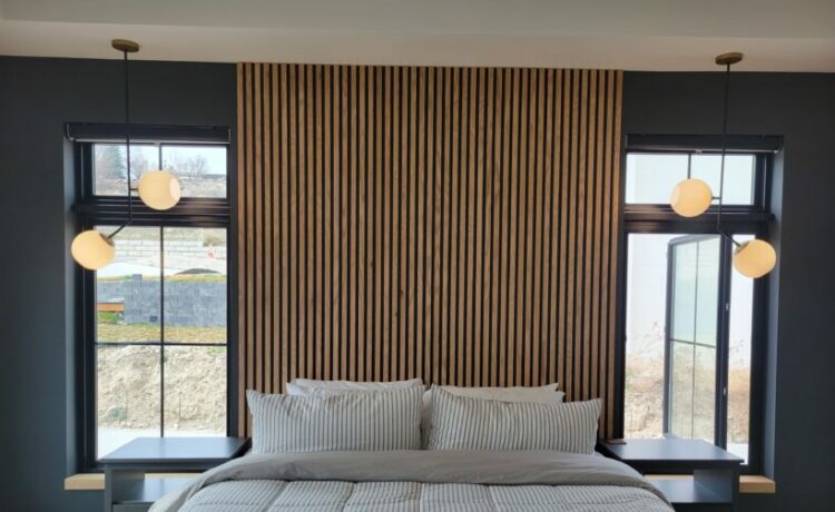 How to Create a Black Wood Slat Accent Wall