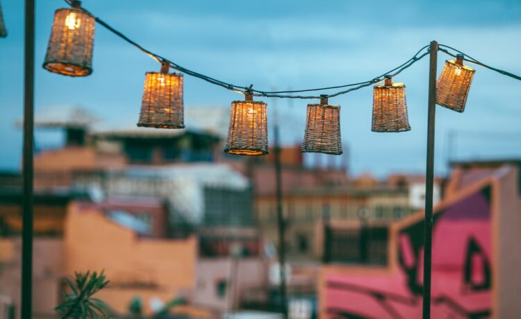 Easy DIY String Light Poles Tutorial