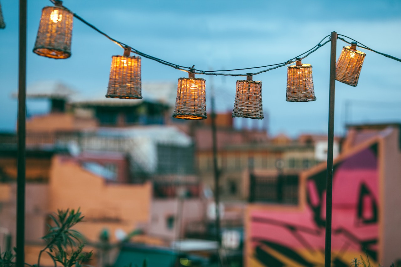 Easy DIY String Light Poles Tutorial