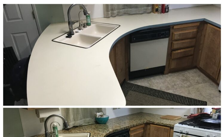 How to DIY Paint Laminate Countertops