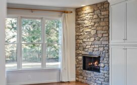 How to paint a Stone Fireplace