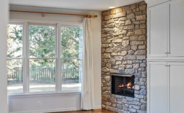 How to paint a Stone Fireplace